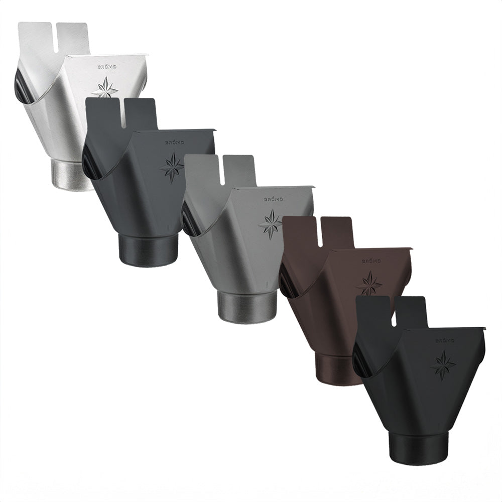 Einhangstutzen für Dachrinne in verschiedenen Farben