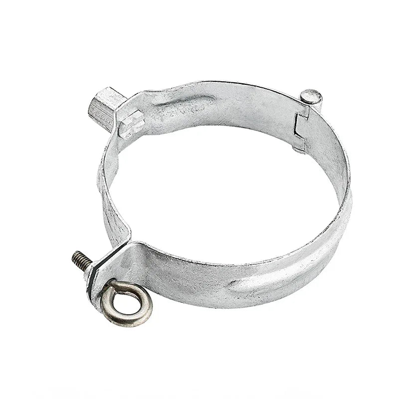 Verzinkte Fallrohrschelle silber