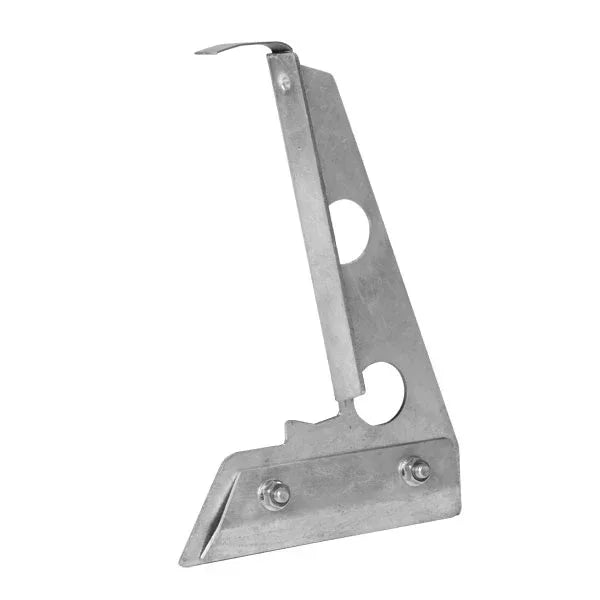 Schneefanggitterstütze / Schneefangrohrstütze für Blechdach silber