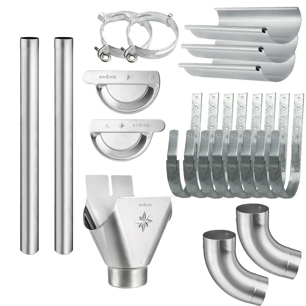 Dachrinne in verschieden Farben