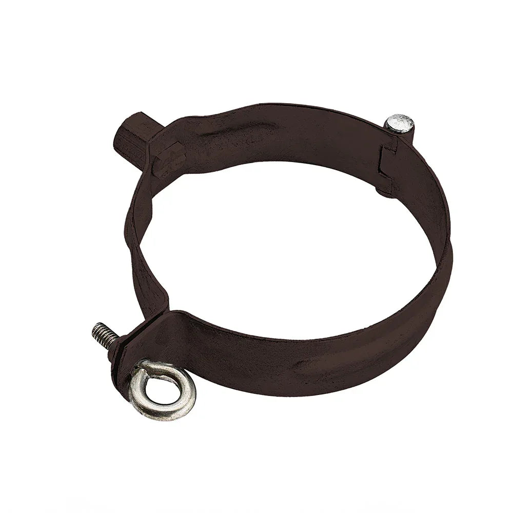 Verzinkte Fallrohrschelle schwarz