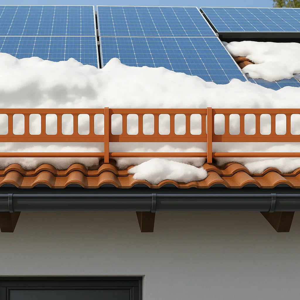 2,0 m Schneefanggitter-Set für Photovoltaikanlagen 320 kg pro Meter stark