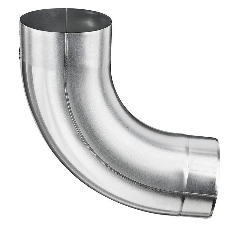 Rohrbogen Zink silber