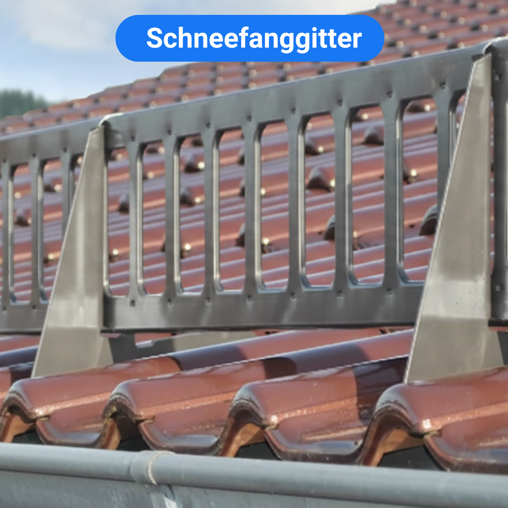 Schneefanggitter montiert anthrazit