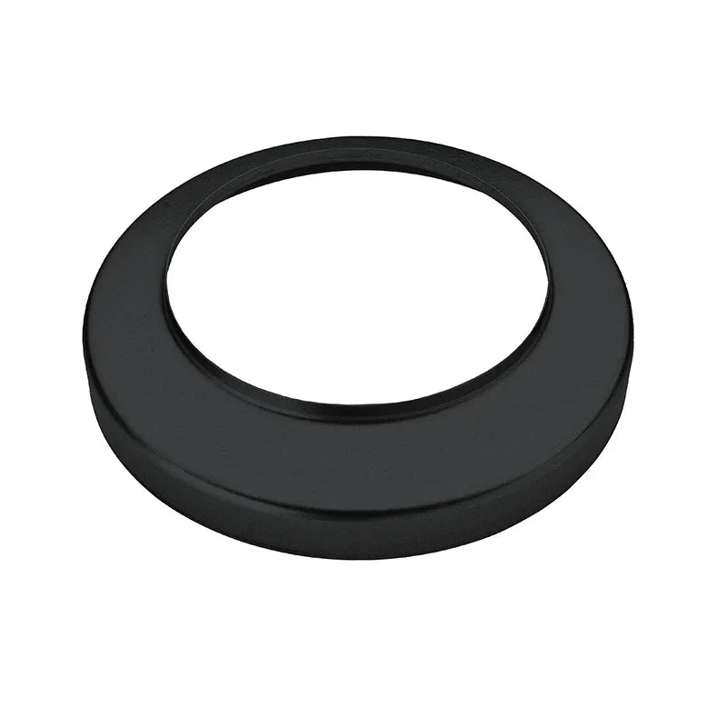 Zink Standrohrkappe flach schwarz