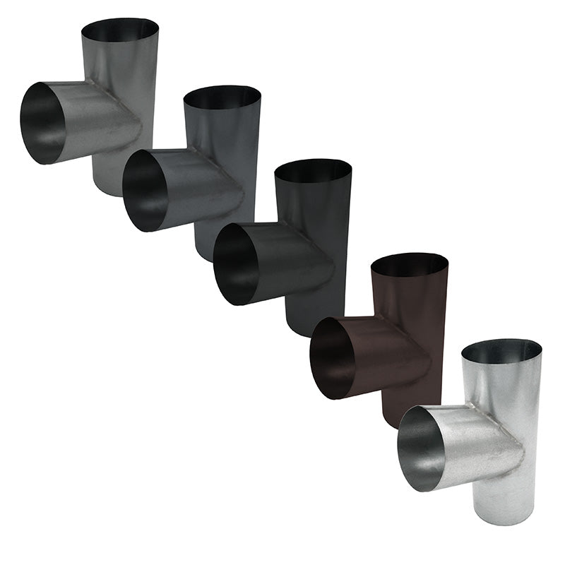 Verzinkter Rohrabzweig 72°