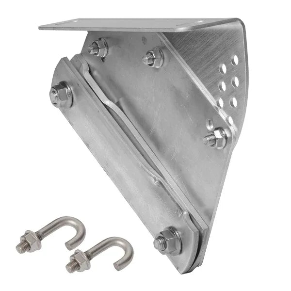 Laufroststütze für Blechdach – Stehfalzdach 0–40°, inkl. Hakenschrauben und Befestigungsmaterial silber