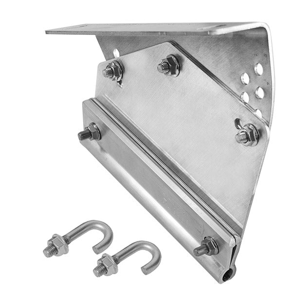 Laufroststütze für Rundkopfprofil – Blechdach 0–40°, inkl. Hakenschrauben und Befestigungsmaterial