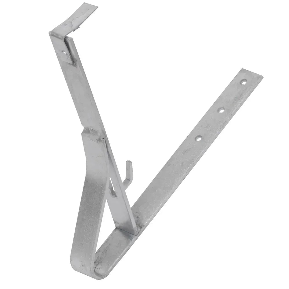 Schneefanggitterstütze für Schiefer und Biber, gerade, kurz, 21 cm silber