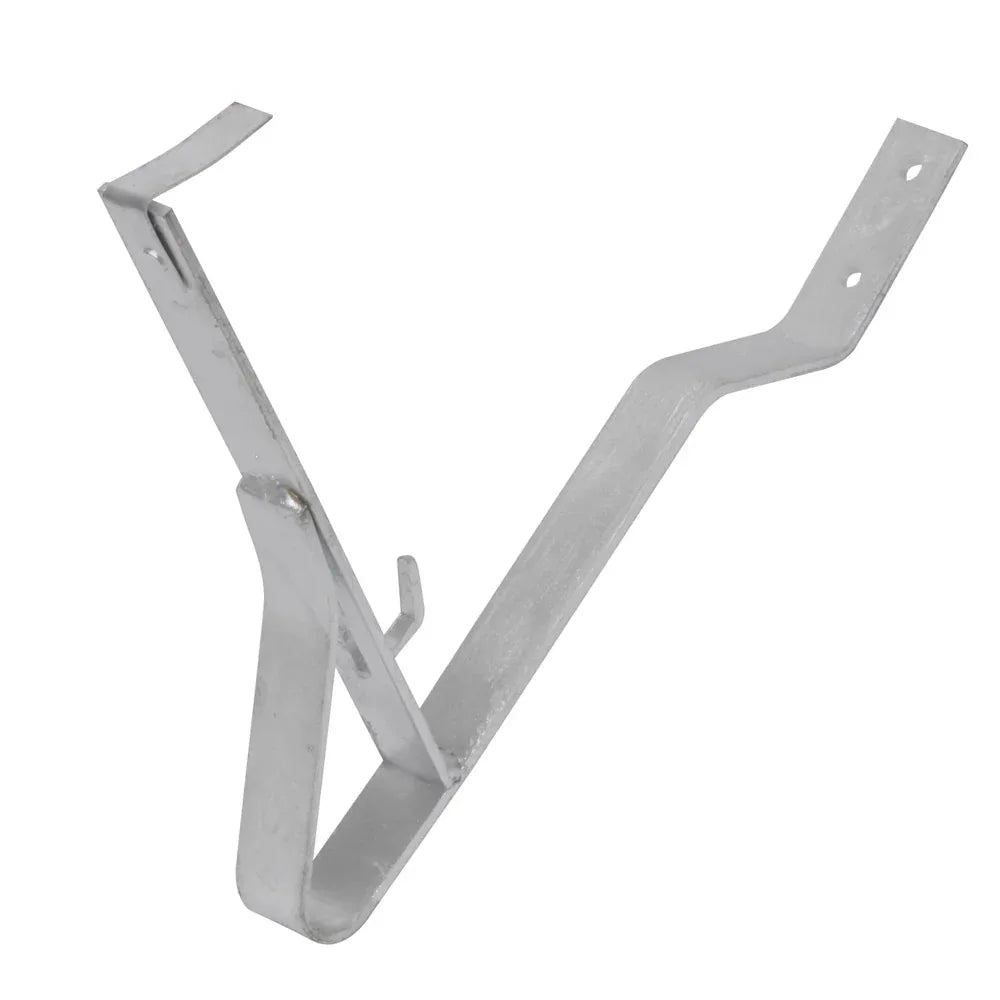 Schneefanggitterstütze für Pfanne, 50 mm gekröpft silber