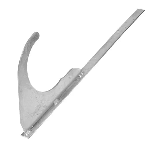 Universal-Rundholzhalter, gerade, lang, 29 cm silber