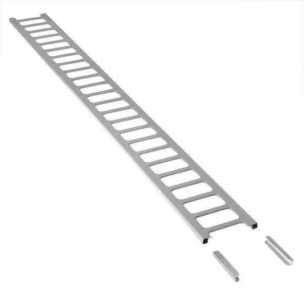 Schneefanggitter profiliert, Länge 2 m, inkl. Verbindungsmuffen silber