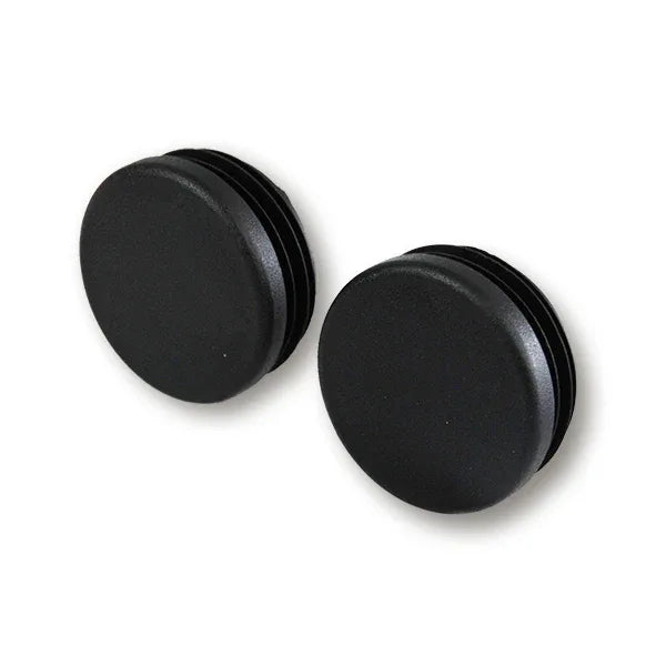 PE Abdeckkappen / Stopfen, schwarz, für Schneefangrohre Ø 40, 2-er Set