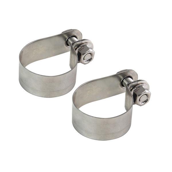 Halteschellen, Edelstahl, für Schneefangrohre Ø 40, 2-er Set