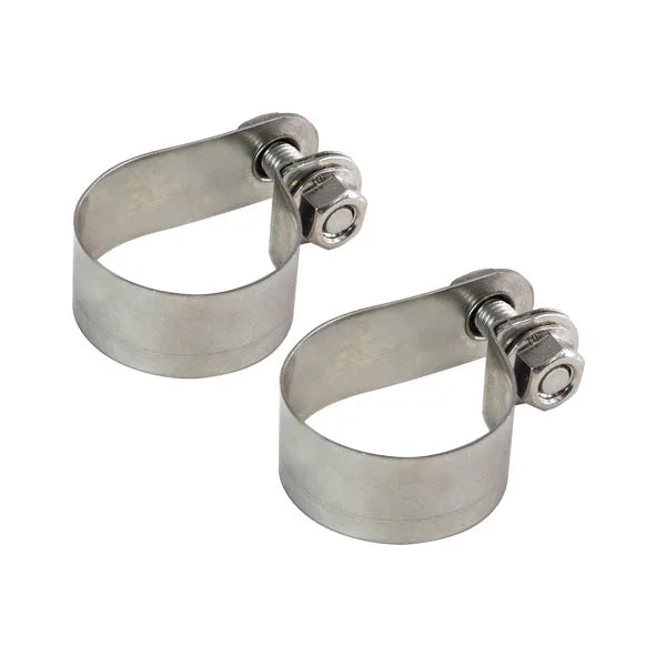 Halteschellen, Edelstahl, für Schneefangrohre Ø 40, 2-er Set
