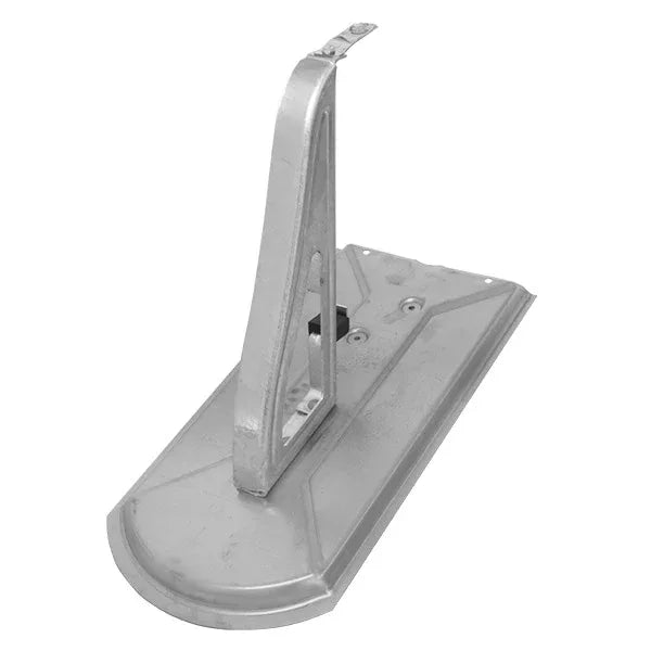 Schneefanggitterstütze auf Metalldachplatte Biber silber