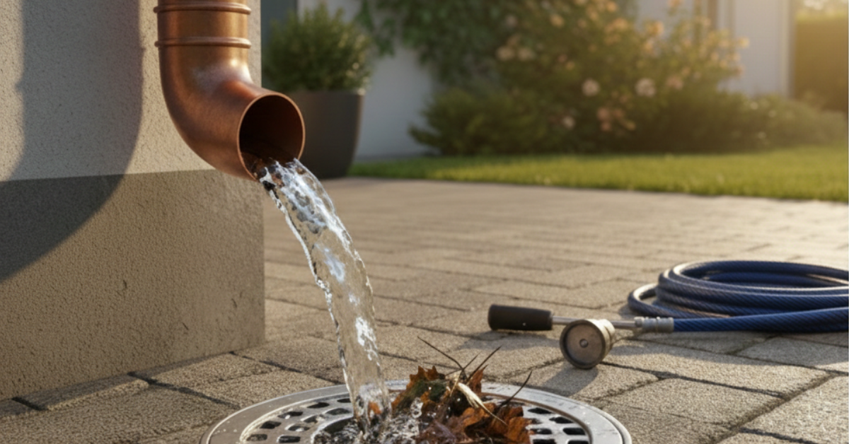 Fallrohr im Boden verstopft: Das können Sie tun!