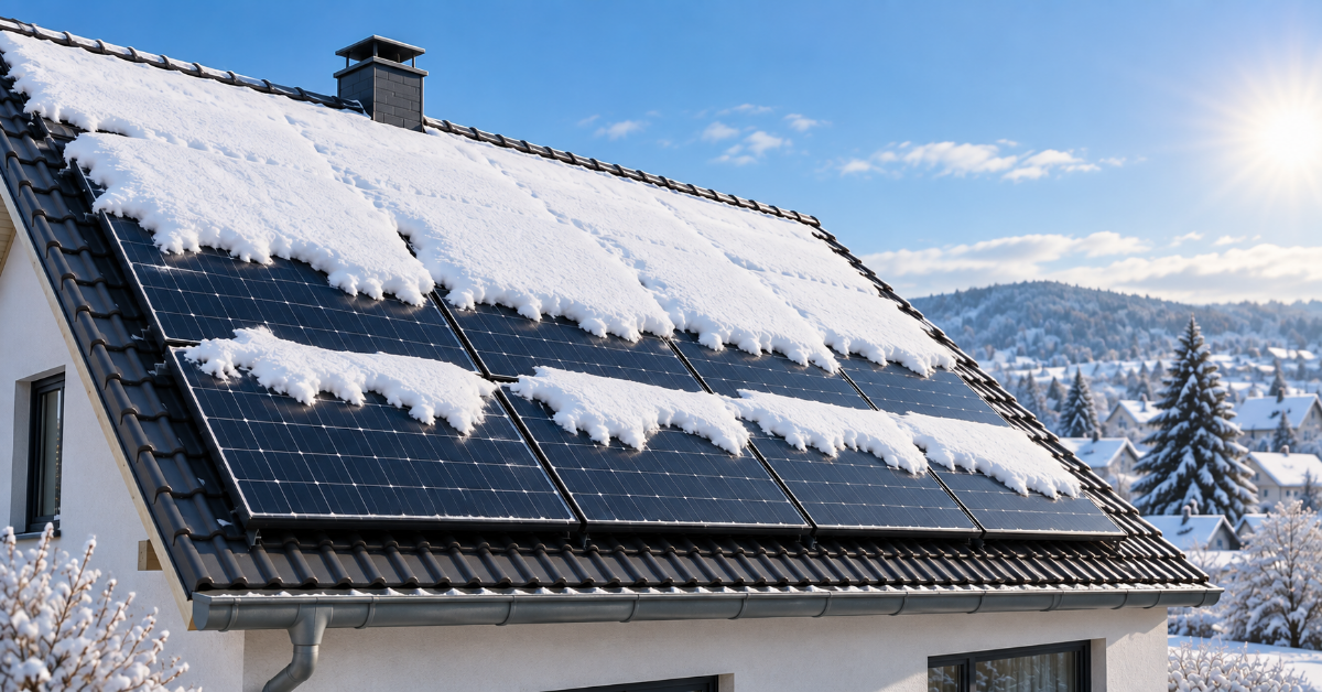 Schneefang bei Photovoltaik: Schutz durch Schneefanggitter und Schneefangrohr