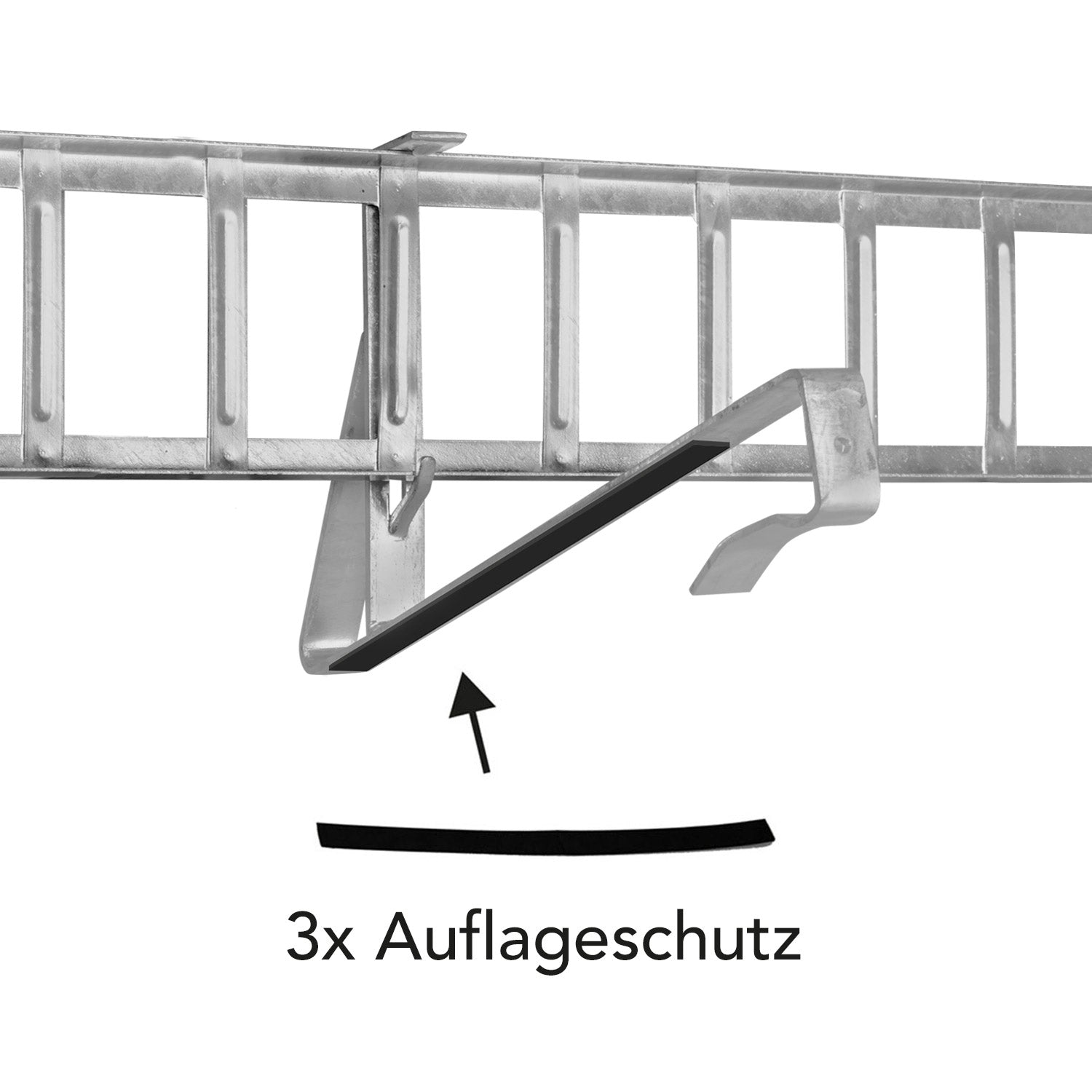 1,5 m Schneefanggitter-Set 9-teilig, Universal-System, Schneefanghöhe 26 cm