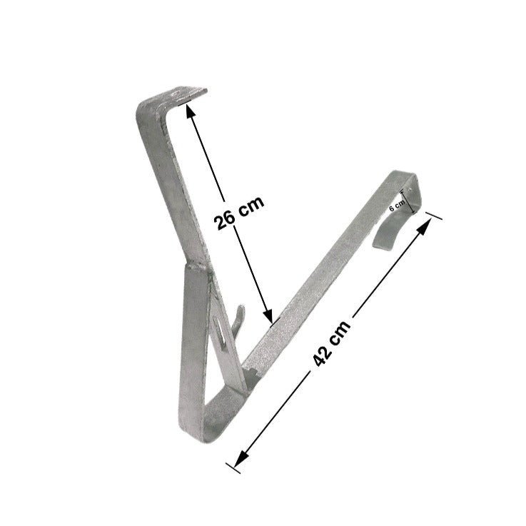 1,5 m Schneefanggitter-Set 9-teilig, Universal-System, Schneefanghöhe 26 cm