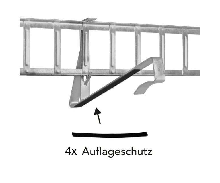 2,0 m Schneefanggitter-Set 11-teilig, Universal-System, Schneefanghöhe 26 cm