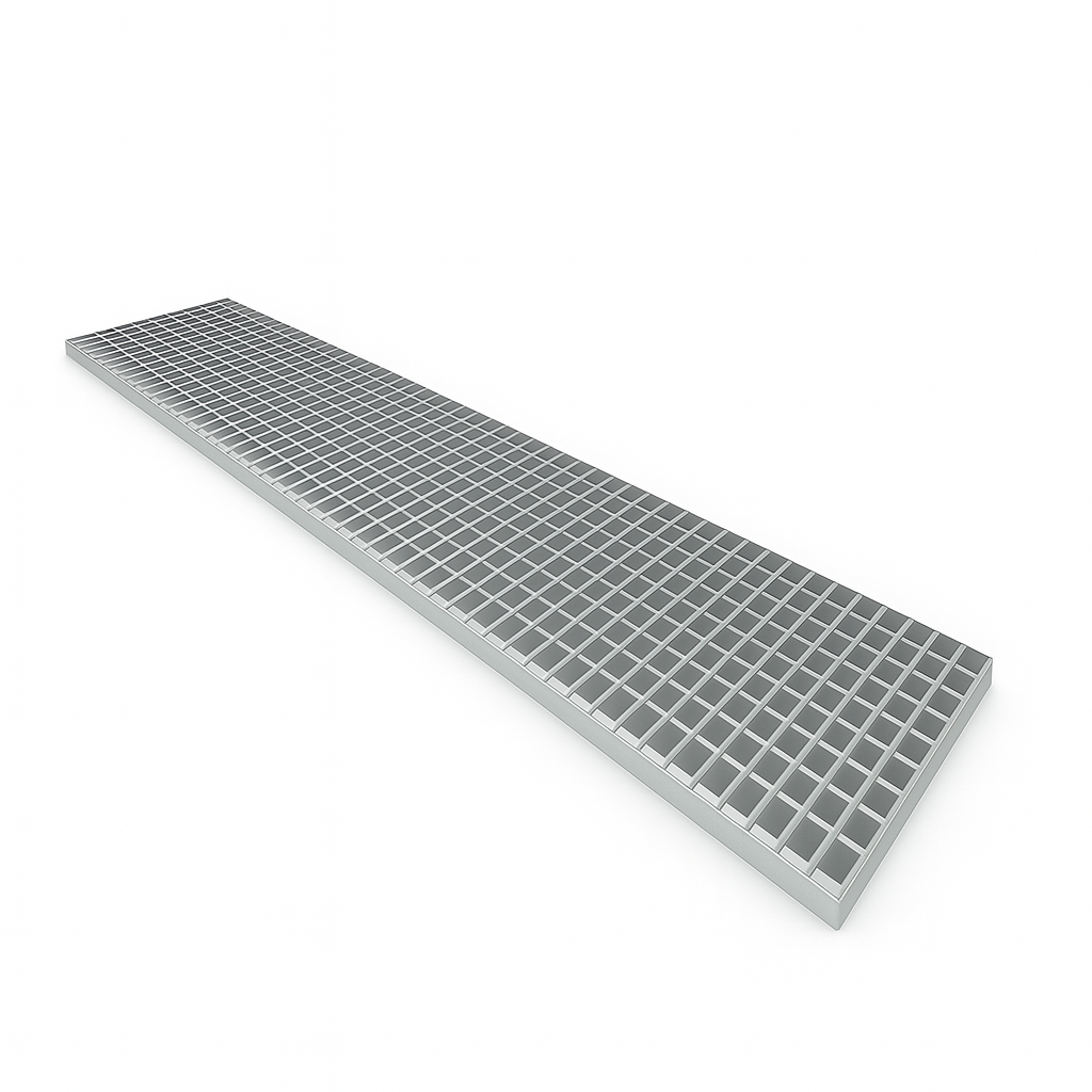 Laufrost, Lüftungsgitter, Gitterrost 200 x 35 cm
 silber