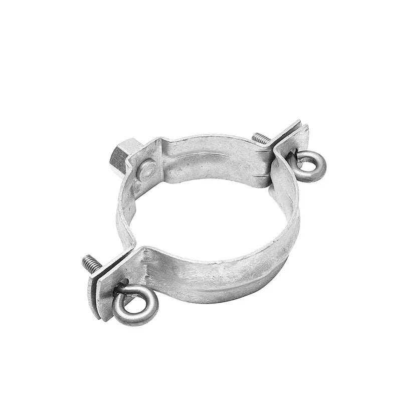Verzinkte Regenstandrohrschelle silber