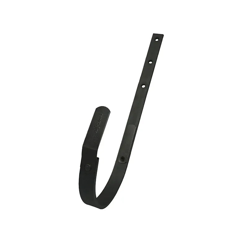 Rinnenhalter halbrund schwarz