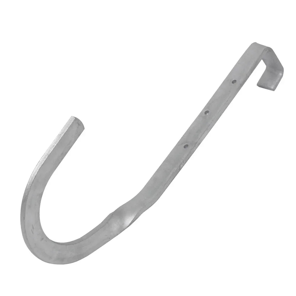 Rundholzhalter zum Einhängen, gerade, 28 cm
 silber