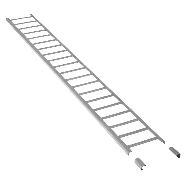 Schneefanggitter Winkel 20x20x3, Länge 1,72 m, inkl. Verbindungsmuffen silber