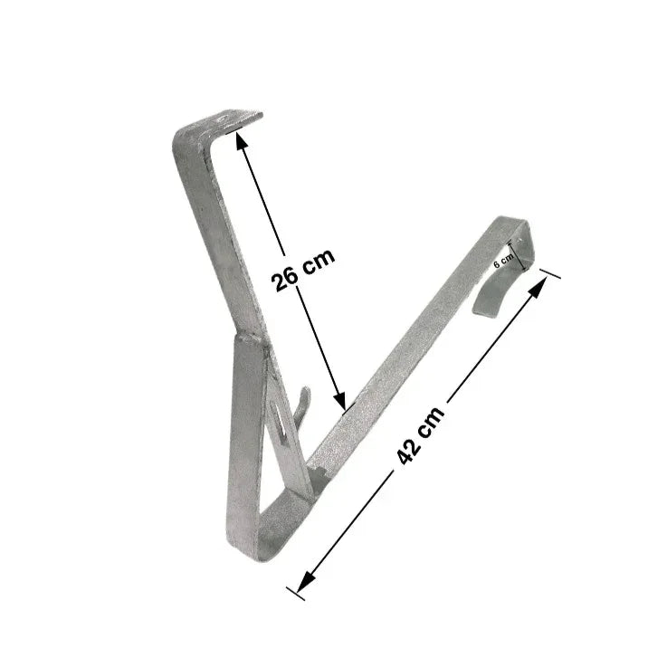 2,0 m Schneefanggitter-Set 11-teilig, Universal-System, Schneefanghöhe 26 cm