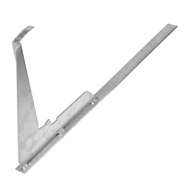 Universal-Schneefanggitterstütze, gerade, lang, 22 cm silber