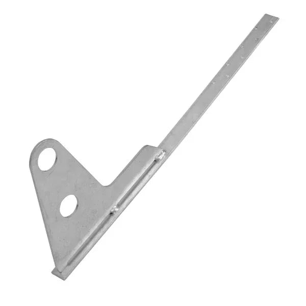 Universal-Schneefangrohrstütze, gerade silber