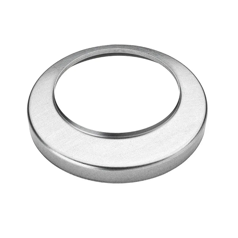 Zink Standrohrkappe flach silver