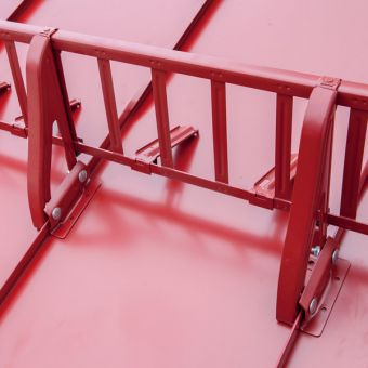 Schneefanggitter Winkel 15x15x2 ❄️ Länge 1,5 m, Rot
