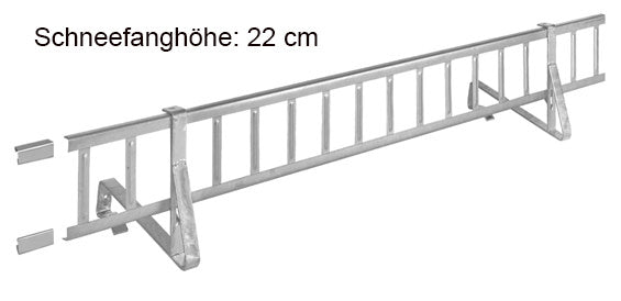 Universal Schneefanggitterset verzinkt Höhe 22 cm 