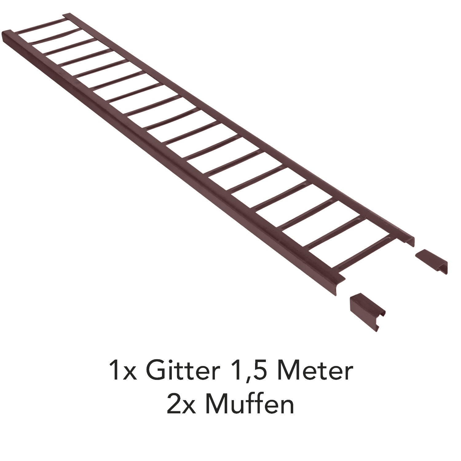 1,5 m Schneefanggitter-Set 7-teilig, Universal-System, Schneefanghöhe 22 cm