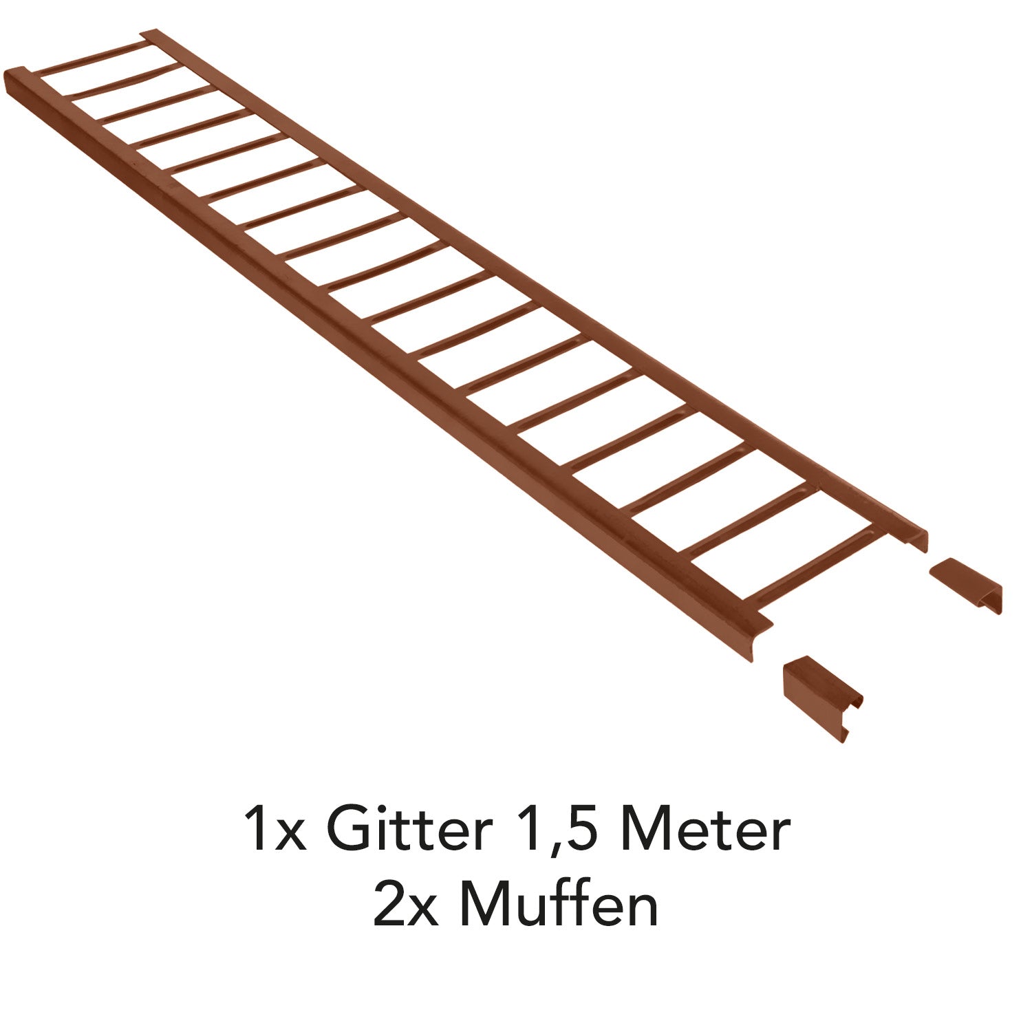 1,5 m Schneefanggitter-Set 7-teilig, Universal-System, Schneefanghöhe 22 cm