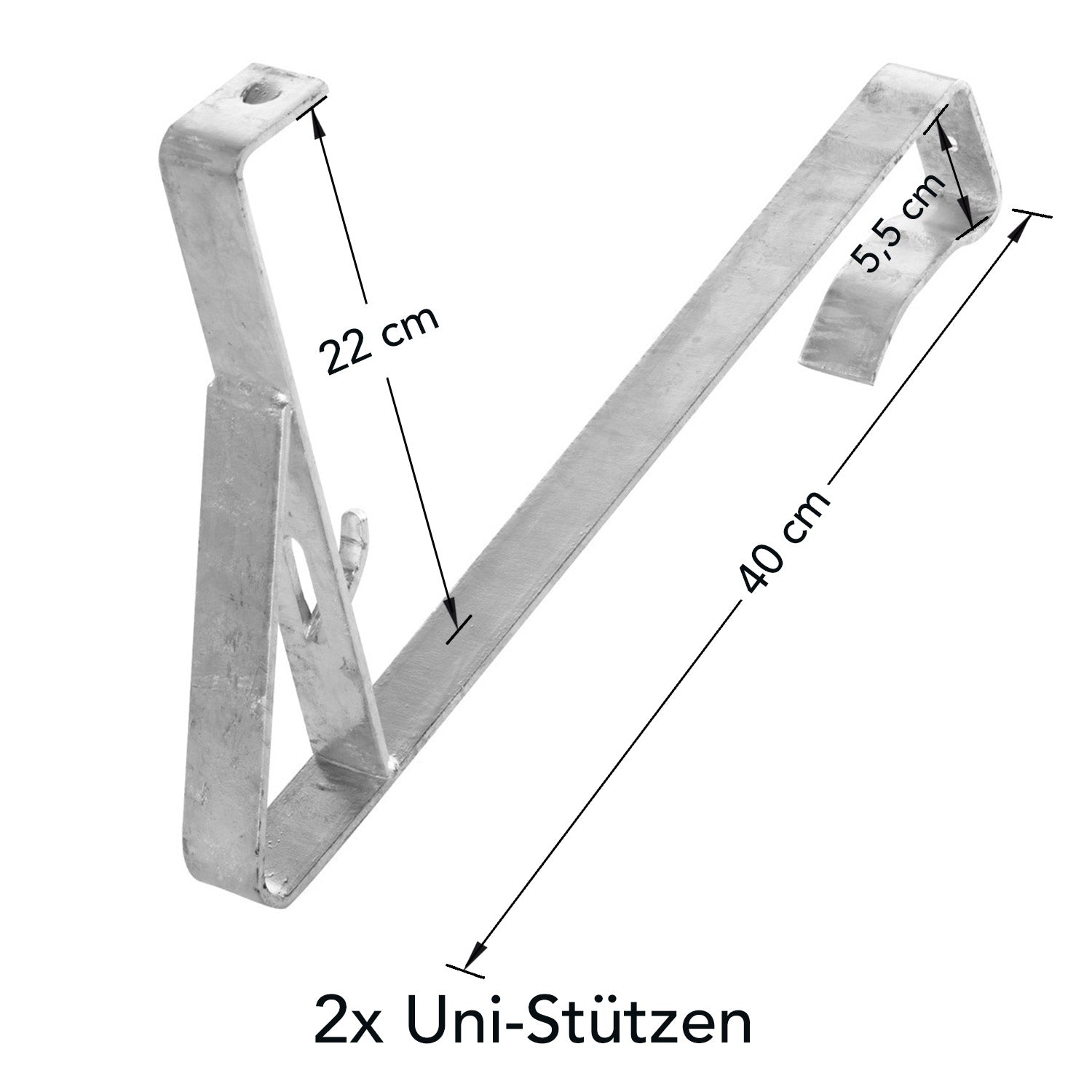 1,5 m Schneefanggitter-Set 7-teilig, Universal-System, Schneefanghöhe 22 cm