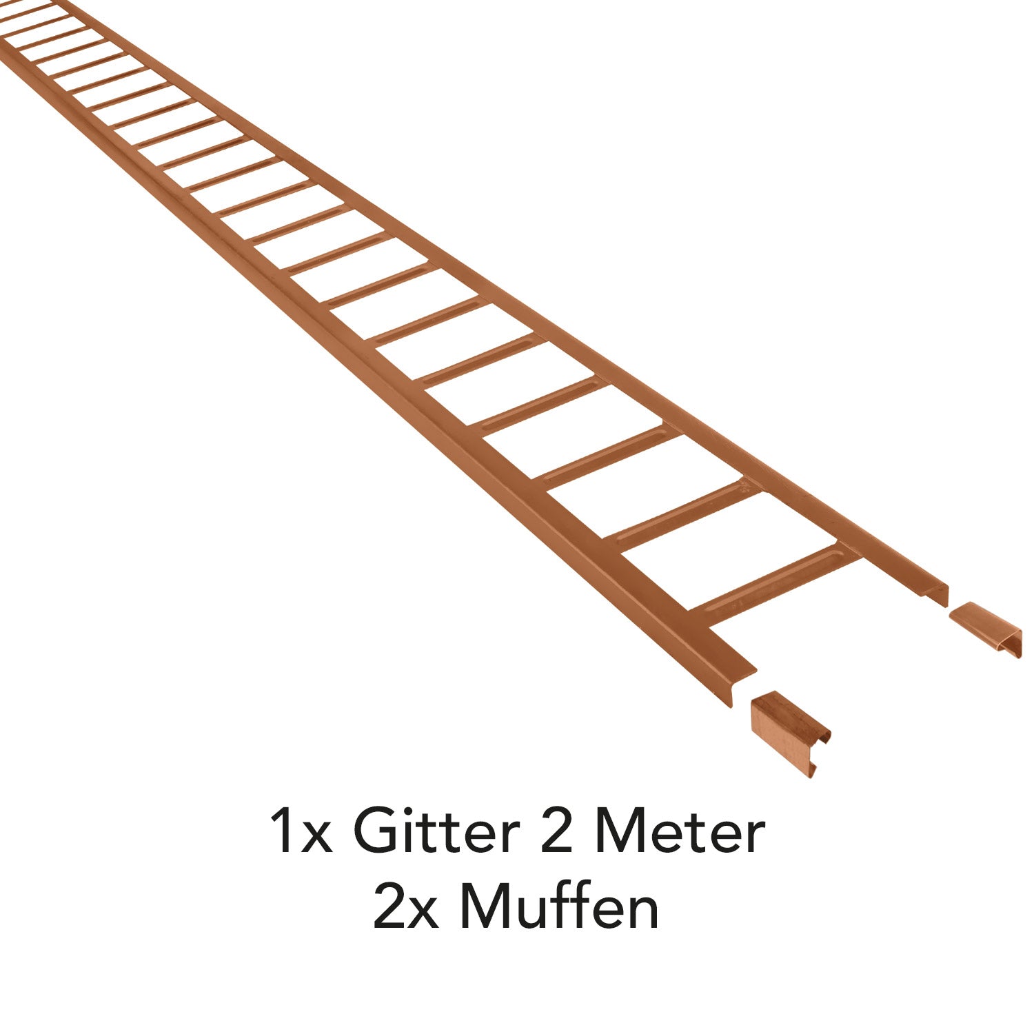 2,0 m Schneefanggitter-Set 9-teilig, Universal-System, Schneefanghöhe 22 cm