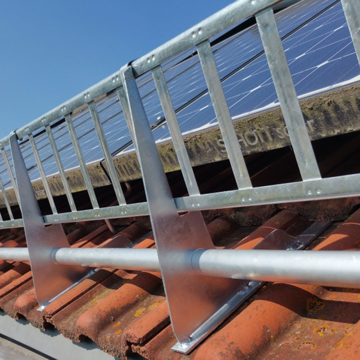 Universal PV Schneefangstütze Photovoltaik, Klemm-Montage