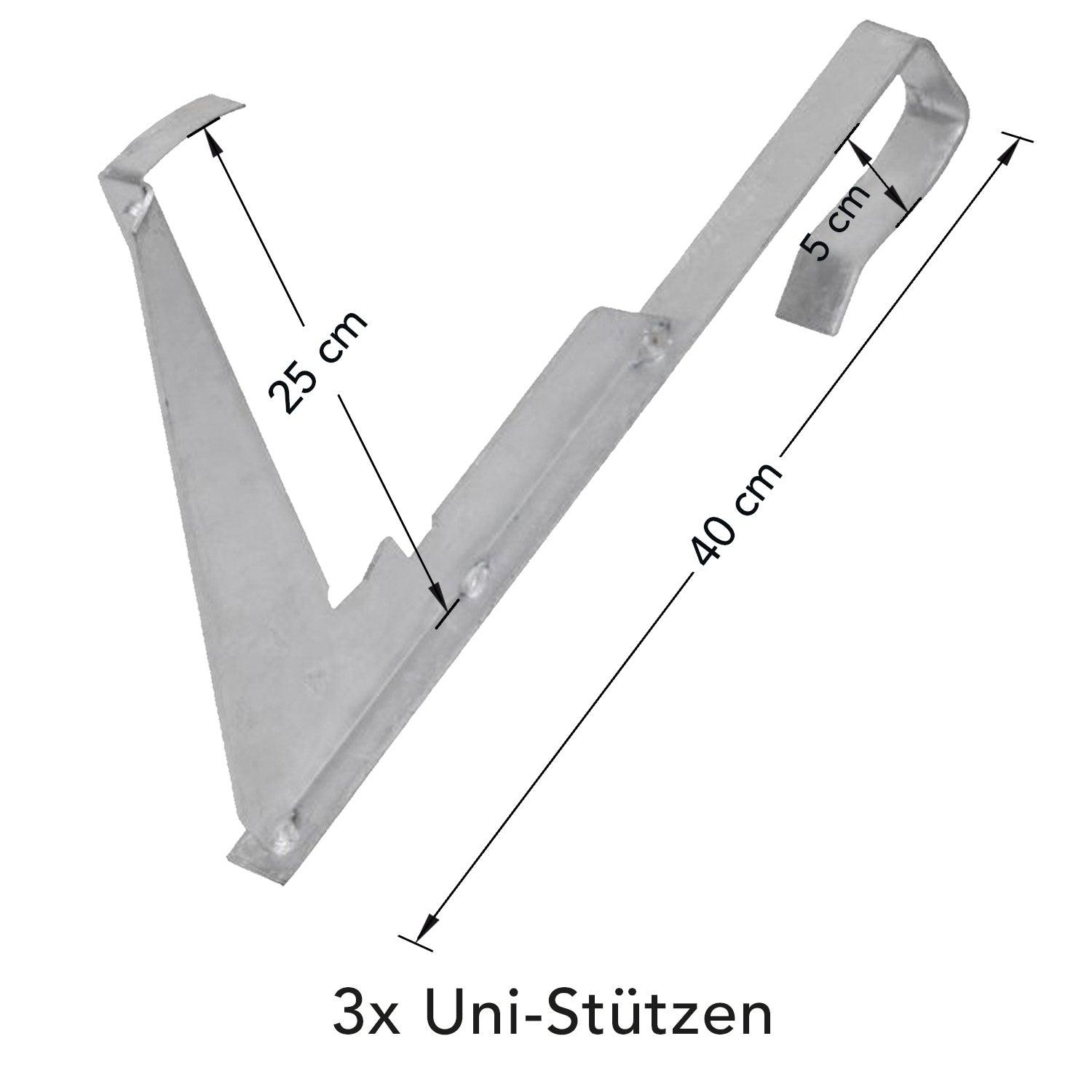 2,0 m Schneefanggitter-Set 9-teilig, Universal-System, Schneefanghöhe 25 cm